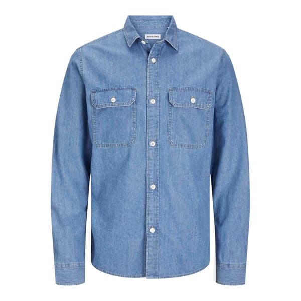 Jack And Jones Herr Denimskjorta S Ljus Denimblå Light Denim Blue S
