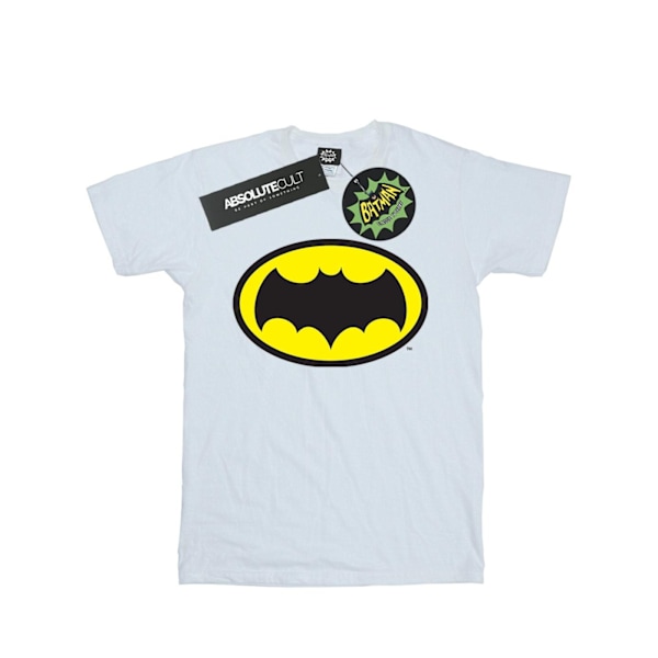 DC Comics Dam/Kvinnor Batman TV-serie Logo Bomull Boyfriend White S