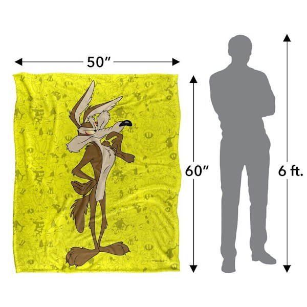Looney Tunes Karaktärskollage Wile E Coyote Filt One Size M Multicoloured One Size