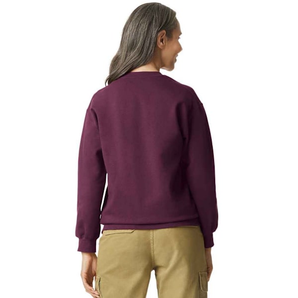 Gildan Unisex Vuxen Softstyle Fleece Mellantung Tröja M Vinröd Maroon M