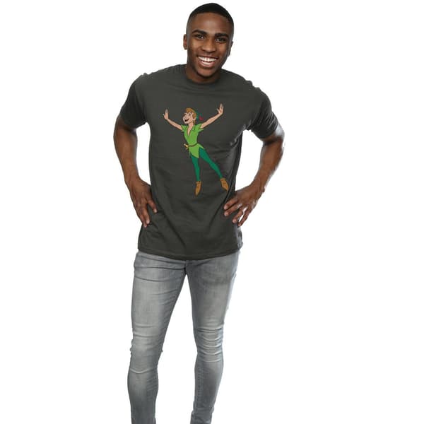 Peter Pan Herr Klassisk Flygande Heather T-Shirt L Ljus Grafit Light Graphite L
