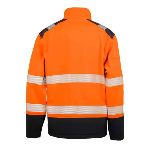 SAFE-GUARD by Result Herr Ripstop Säkerhet Mjuk Skaljacka 4XL Fluorescent Orange/Black 4XL