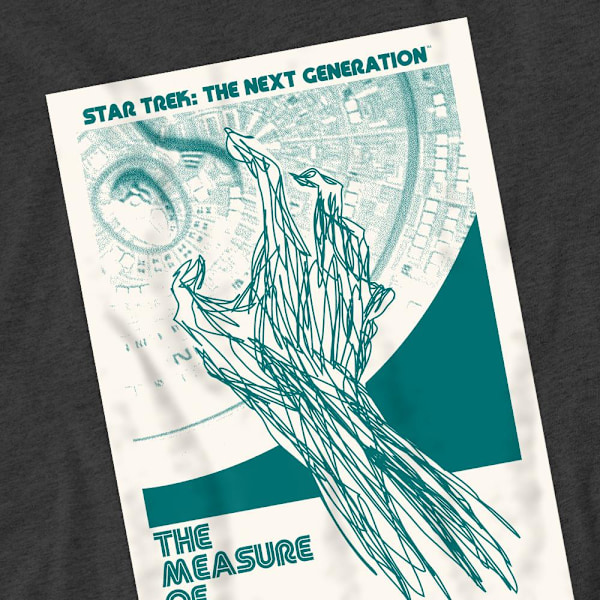 Star Trek Unisex Vuxen The Next Generation Säsong 2 Avsnitt 9 T-shirt Charcoal XL