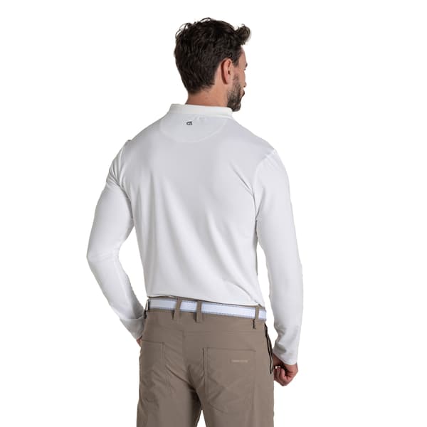 Craghoppers Herr Bramshaw Golf Nosilife Långärmad Pikétröja White S