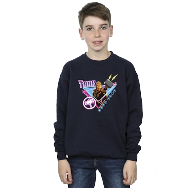 Marvel Boys What If Party Thor Alt Sweatshirt 12-13 år Marinblå Navy Blue 12-13 Years