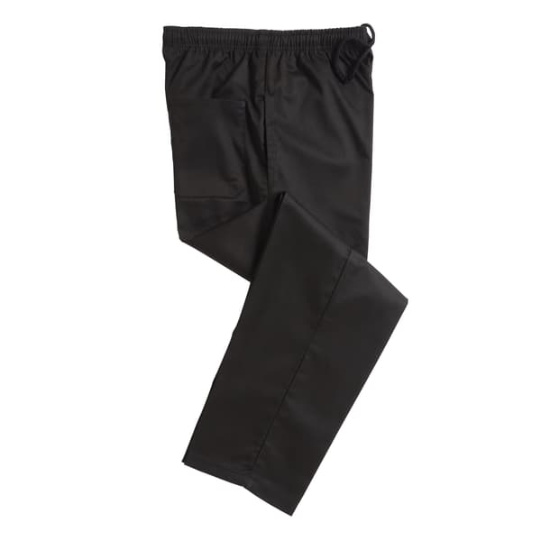 Dennys Unisex Adult Elasticated Chef Trousers S Black Black S