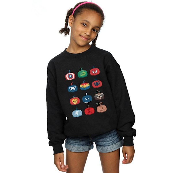 Marvel Girls Avengers Pumpkin Icons Sweatshirt 12-13 år Svart Black 12-13 Years