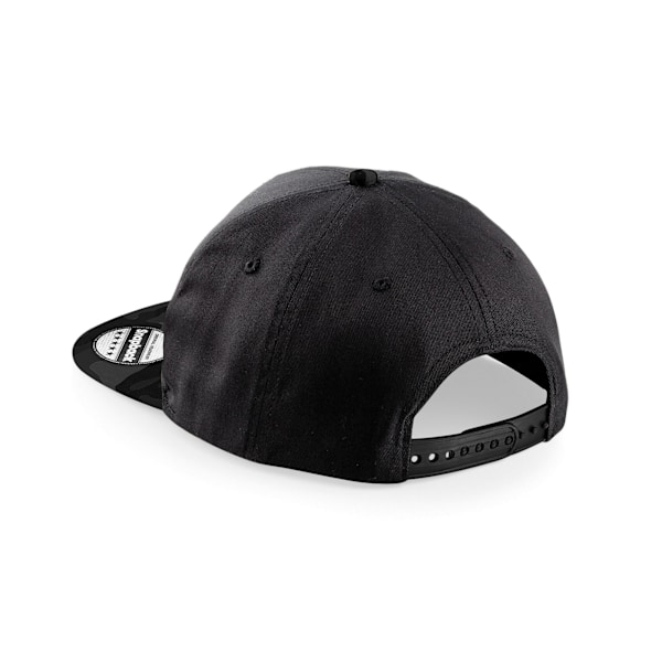 Beechfield Unisex Vuxen Camo Snapback Cap One Size Svart/Midnatt Black/Midnight One Size