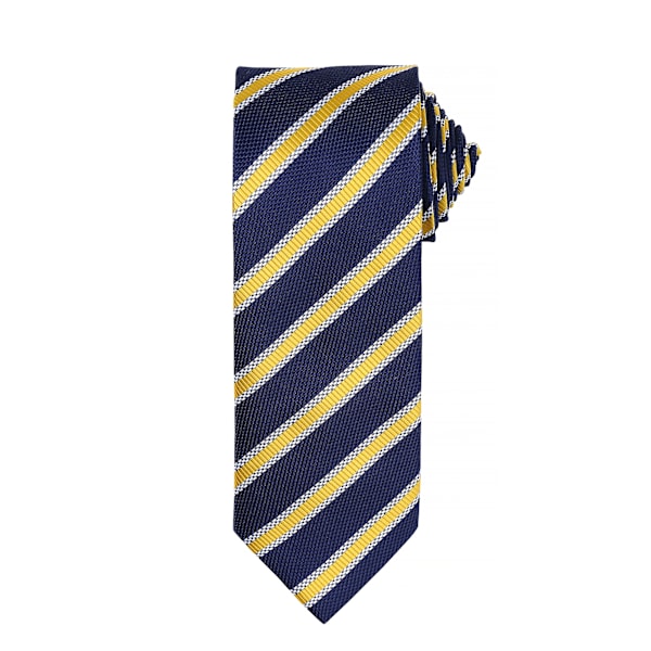 Premier Herr Waffle Stripe Formell Business Slips (2-pack) En Navy/Gold One Size