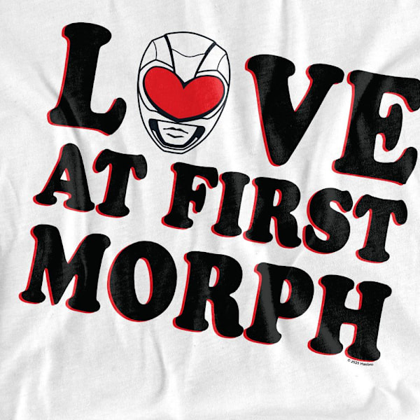 Power Rangers Herr Love At First Morph T-Shirt XL Vit White XL