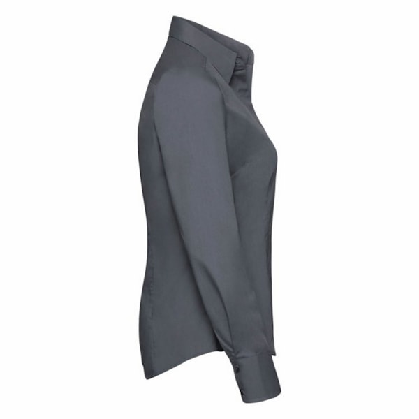 Russell Collection Dam/Kvinnors Långärmad Poly-Bomull Easy C Convoy Grey 4XL