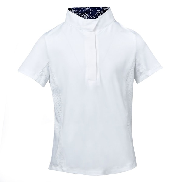 Dublin Womens/Ladies Ria Kortärmad Tävlingströja XL Vit White/Navy XL