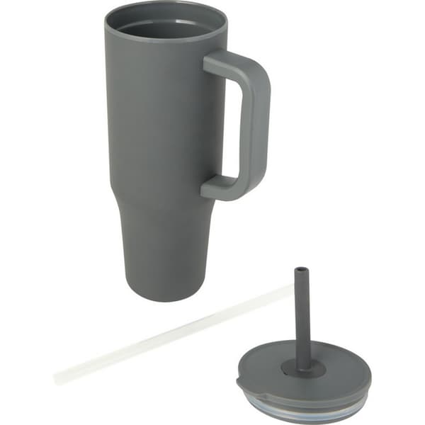 Floso Brady Isolerad 900ml Mugg Med Sugrör One Size Grå Grey One Size