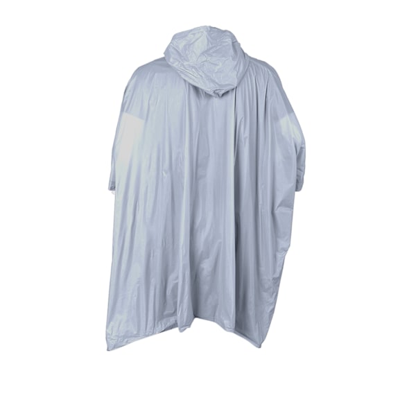 Splashmacs Unisex Vuxen Plast Poncho / Regnrock En Storlek Silver Silver One Size