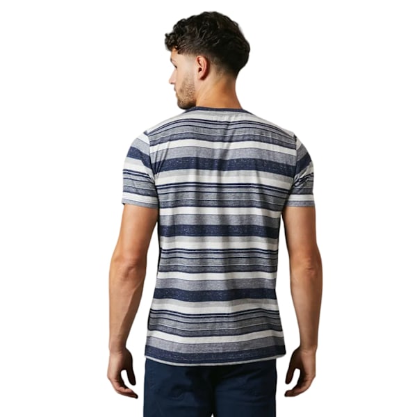 Maine Herr Denver Randig T-shirt S Blå Blue S