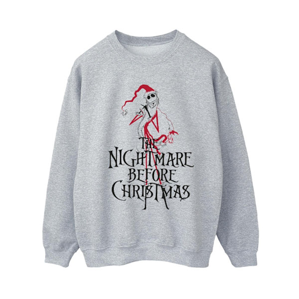 Disney Dam/Kvinnor The Nightmare Before Christmas Santa Sweatshirt Sports Grey 3XL