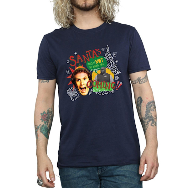 Elf Herr North Pole T-shirt 3XL Marinblå Navy Blue 3XL