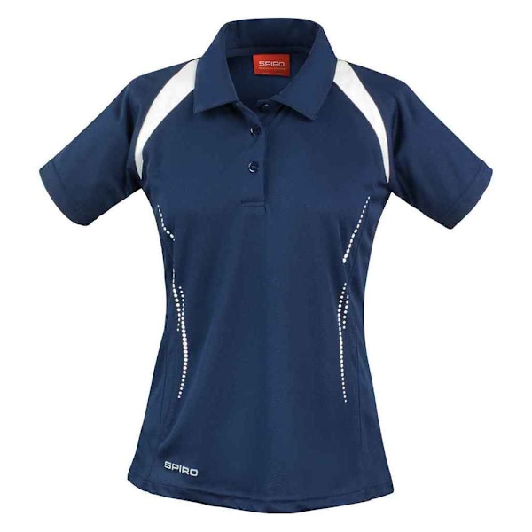 Spiro Dam/Dam Team Spirit Polotröja 16 UK Marinblå/Vit Navy/White 16 UK