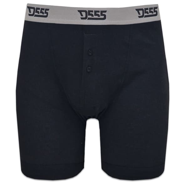 Duke Herr D555 London Driver Bomullsboxershorts (3-pack) Me Black/White/Grey Medium