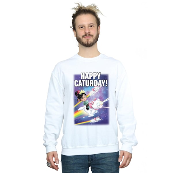Disney Herr Wreck It Ralph Happy Caturday Sweatshirt XL Vit White XL