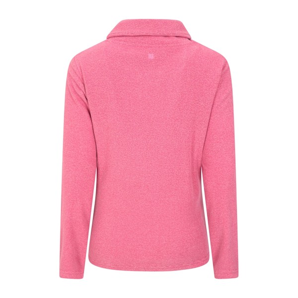 Mountain Warehouse Hebridean Fleece Tröja med Krage för Dam Dark Pink 10 UK