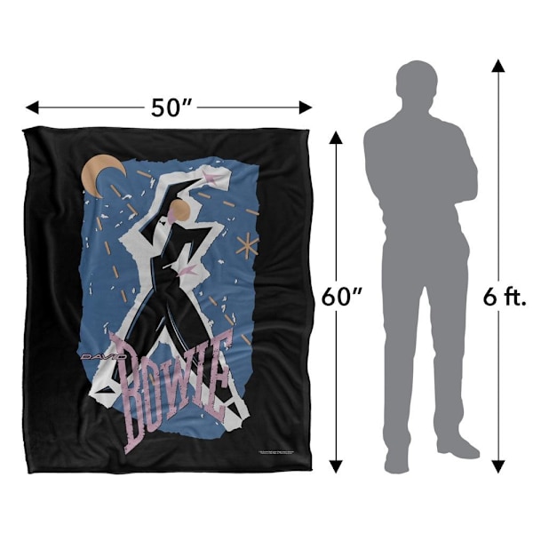 David Bowie Silkeslen Gitarr Gradient Supermjuk Filt One Size Mu Multicoloured One Size
