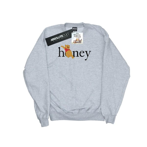 Disney Girls Winnie The Pooh Honey Sweatshirt 7-8 år Sport Sports Grey 7-8 Years