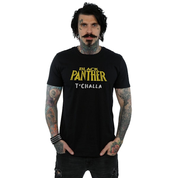 Marvel Herr Svart Panter AKA T´Challa T-shirt M Svart Black M