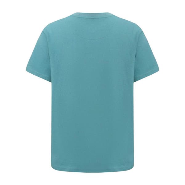 Pretty Green Herr Logotyp Bomulls T-shirt L Teal Teal L