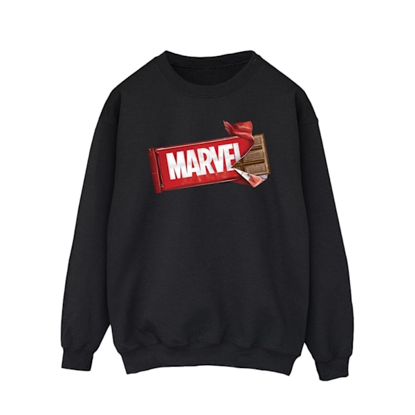 Marvel Universe Herr Marvel Choklad Sweatshirt XXL Svart Black XXL