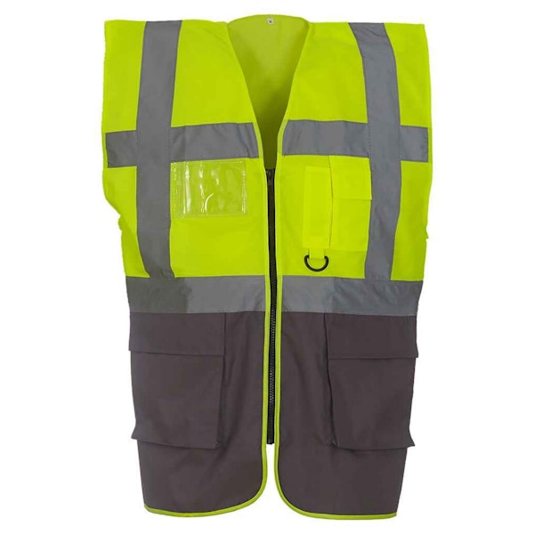 Yoko Unisex Vuxen Executive Hi-Vis Väst L Gul/Grå Yellow/Grey L
