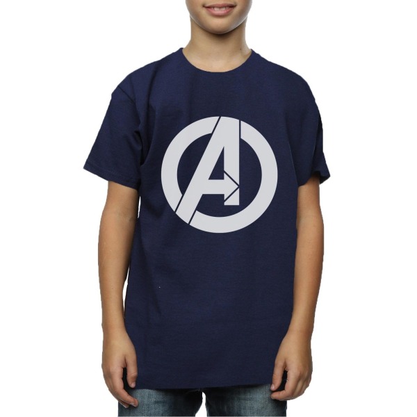 Marvel Boys Avengers Simple Logo T-Shirt 12-13 år Marinblå Deep Navy 12-13 Years