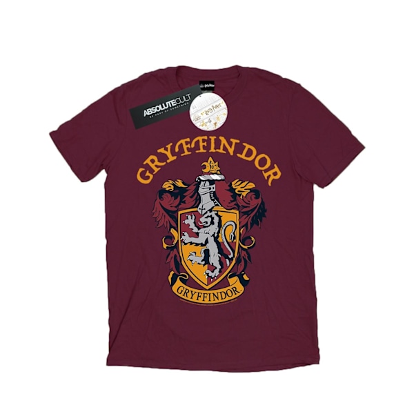 Harry Potter T-shirt för män Gryffindor Crest XXL Burgundy Burgundy XXL