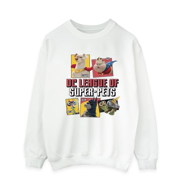DC Comics Män DC League Of Super-Pets Profile Sweatshirt M Whi White M