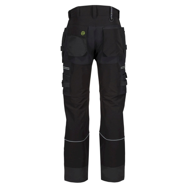 Regatta Mens Infiltrate Softshell Stretch Work Trousers 42L Bla Black 42L