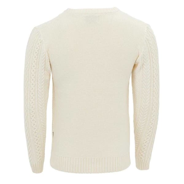 Firetrap Herr Tröja i Kabelstickad Bomull XL Ecru Ecru XL