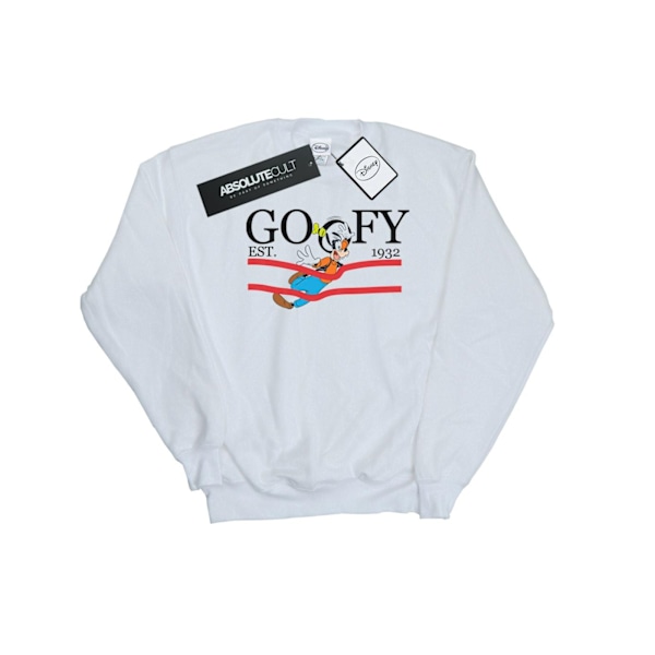 Disney Girls Goofy By Nature Sweatshirt 7-8 år Vit White 7-8 Years