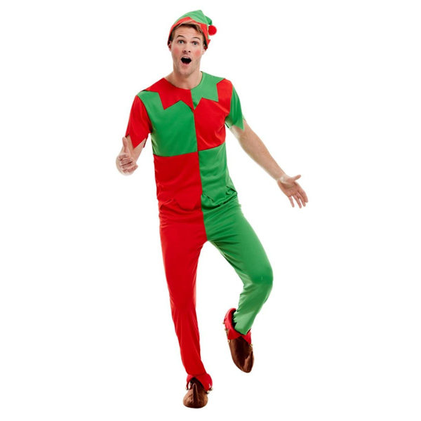 Smiffys Unisex Vuxen Tomtedräkt Set L Grön/Röd Green/Red L