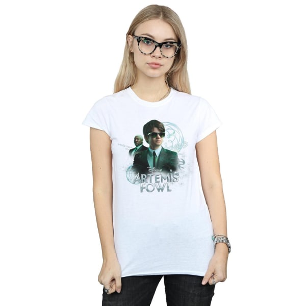 Disney T-shirt i bomull för damer/damer Artemis Fowl Butler White L