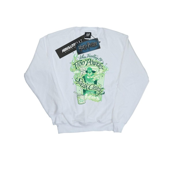 Harry Potter Floo Powder Sweatshirt för män 3XL Vit White 3XL