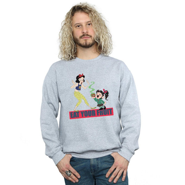 Disney Herr Wreck It Ralph Ät Din Frukt Sweatshirt 5XL Sport Sports Grey 5XL