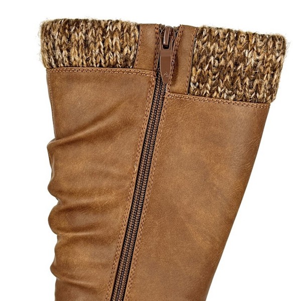 Cipriata Dam/Dam Alisa PU Mid Calf Boots 5 UK Tan Tan 5 UK