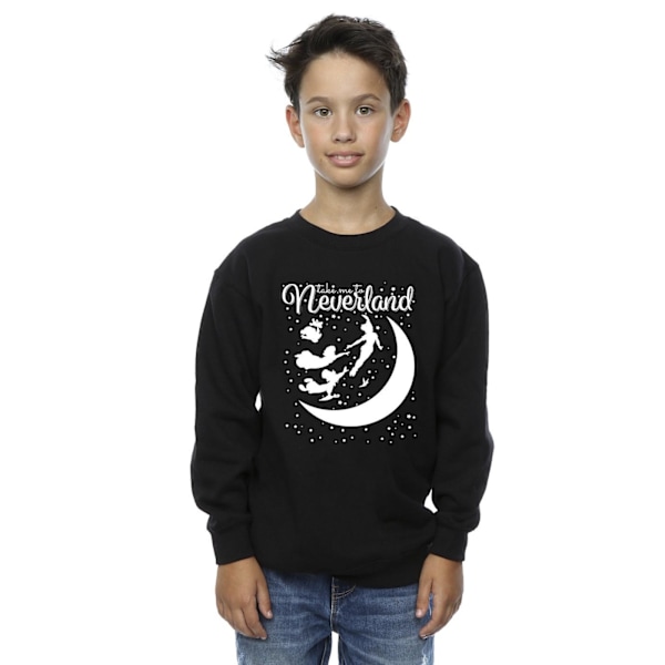 Disney Boys Peter Pan Ta mig till Neverland Sweatshirt 12-13 år Black 12-13 Years