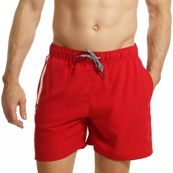 RIPT Essentials Herr Badbyxor L Röd/Vit Red/White L