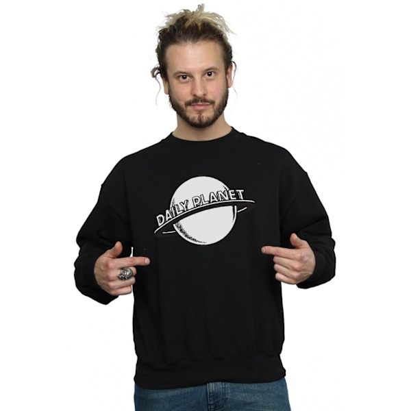 DC Comics Herr Superman Daily Planet Sweatshirt 4XL Svart Black 4XL