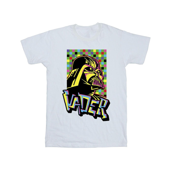 Star Wars Boys Vader Graffiti Pop Art T-shirt 3-4 år Vit White 3-4 Years