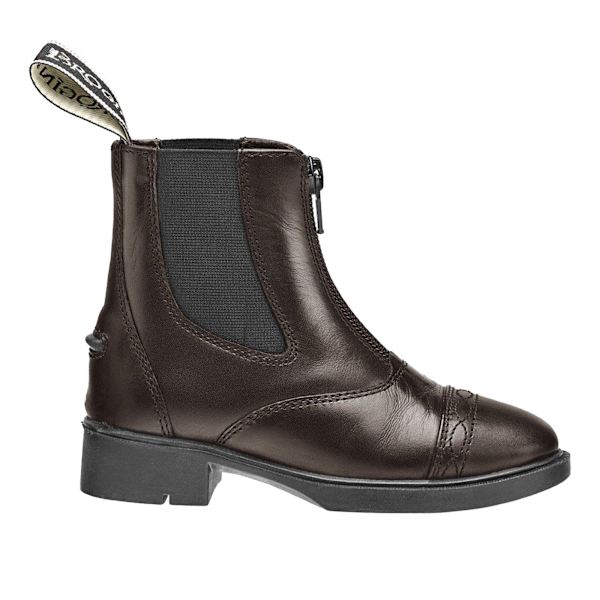Brogini Unisex Barn Läder Tivoli Piccino Dragkedjor Stövlar 1. Brown 1.5 UK