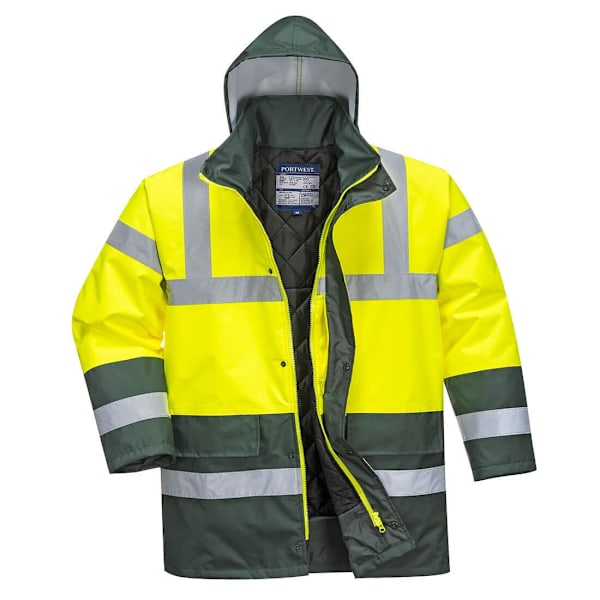 Portwest Herr Kontrast Hi-Vis Vinter Trafikjacka M Gul/Grön Yellow/Green M