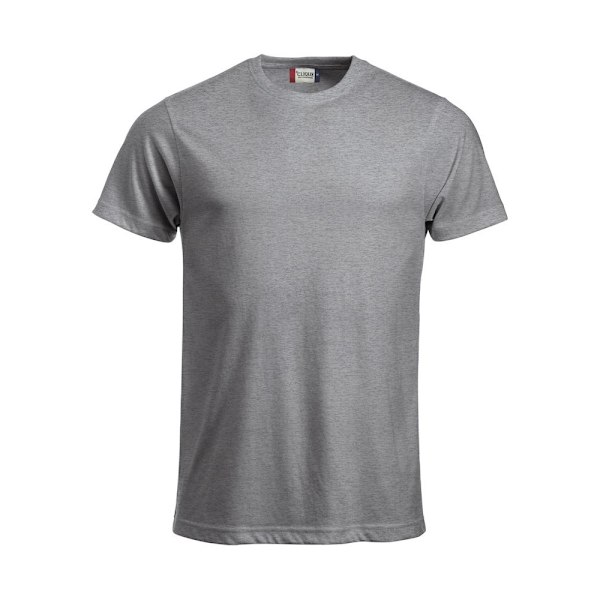 Clique Herr New Classic Melange T-Shirt S Grå Melange Grey Melange S