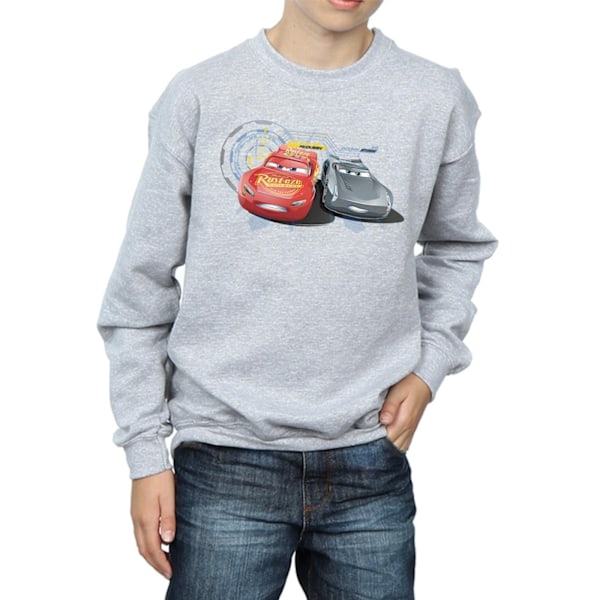 Disney Boys Cars Lightning Vs Storm Sweatshirt 5-6 år Sport Sports Grey 5-6 Years